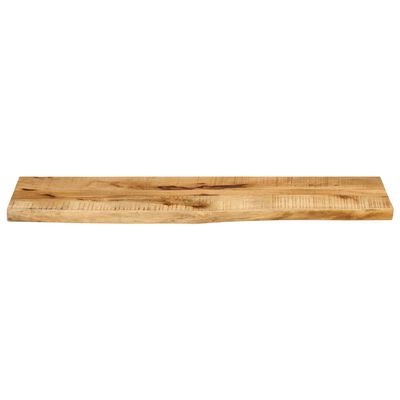 vidaXL Tablero de mesa borde natural madera maciza mango 120x30x3,8 cm