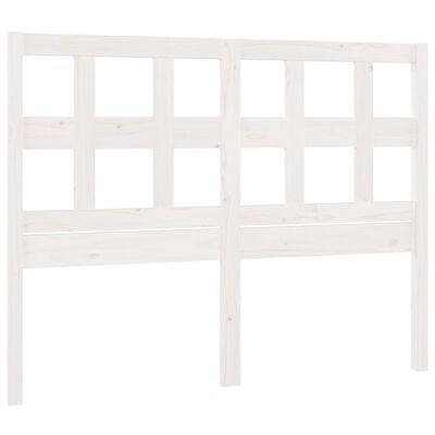 vidaXL Cabecero de cama madera maciza de pino blanco 125,5x4x100 cm