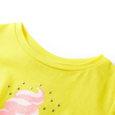 Camiseta infantil amarillo 140