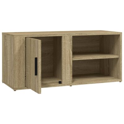 vidaXL Mueble TV 2 uds madera contrachapada roble Sonoma 80x31,5x36 cm