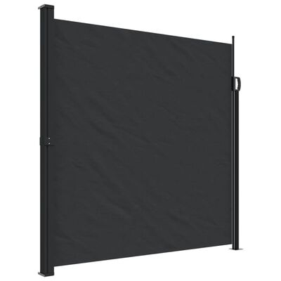 vidaXL Toldo lateral retráctil negro 200x500 cm