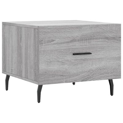 vidaXL Mesa de centro madera contrachapada gris Sonoma 50x50x40 cm