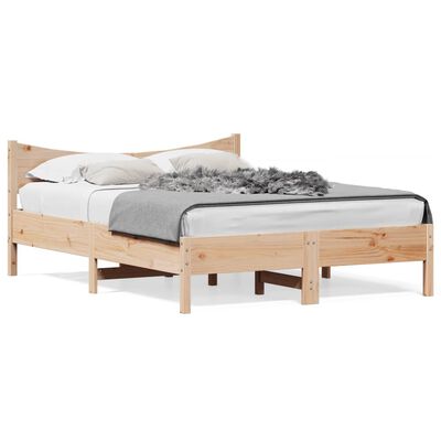 vidaXL Estructura de cama sin colchón madera de pino maciza 120x200 cm