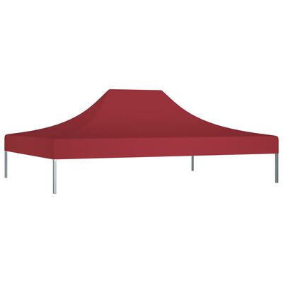 vidaXL Techo de carpa para celebraciones burdeos 4,5x3 m 270 g/m²