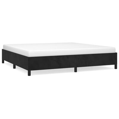 vidaXL Estructura cama sin colchón terciopelo negro 200x200 cm