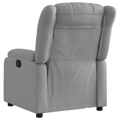 vidaXL Sillón reclinable de tela gris claro