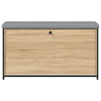 vidaXL Banco zapatero con cajón abatible roble Sonoma 102x32x56 cm