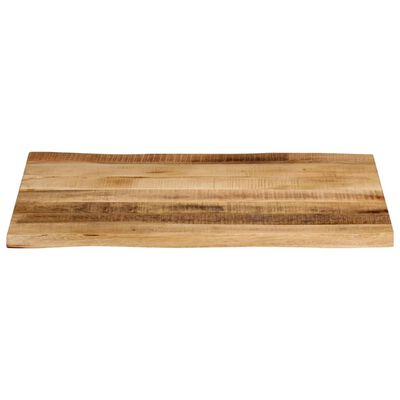 vidaXL Tablero de mesa borde natural madera maciza mango 70x60x2,5 cm