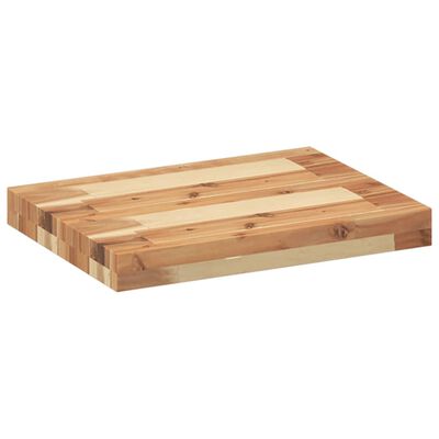 vidaXL Estantes flotantes 3 uds madera acacia acabado aceite 60x30x4cm