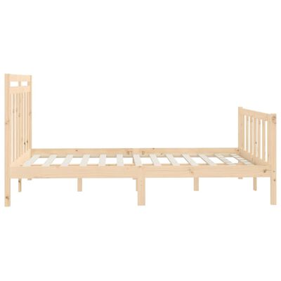 vidaXL Estructura de cama sin colchón madera maciza de pino 140x200 cm