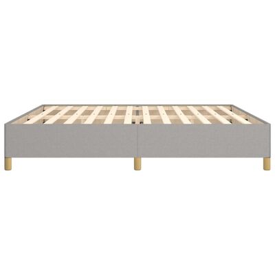 vidaXL Cama sin colchón tela gris claro 200x200 cm