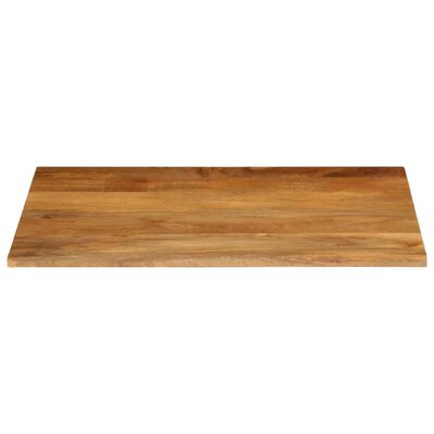 vidaXL Tablero de mesa borde natural madera maciza mango 90x80x3,8 cm