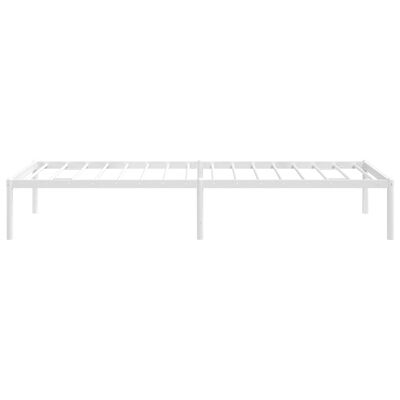 vidaXL Estructura de cama sin colchón metal blanco 75x190 cm