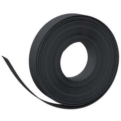 vidaXL Borduras de jardín 4 uds polietileno negro 10 m 10 cm