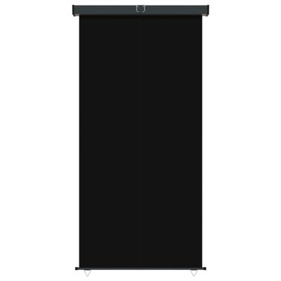 vidaXL Toldo lateral de balcón negro 145x250 cm