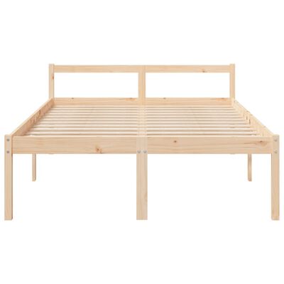 vidaXL Cama para personas mayores madera maciza pino 120x190 cm