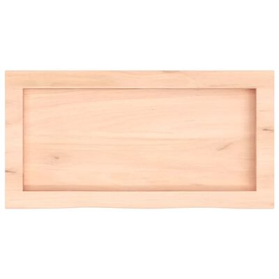 vidaXL Encimera de baño madera maciza sin tratar 60x30x(2-6) cm