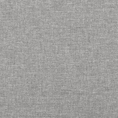 vidaXL Cabecero de tela gris claro 203x23x78/88 cm