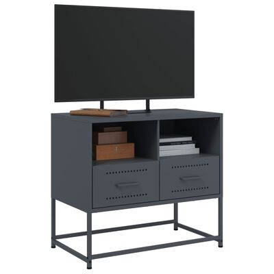 vidaXL Mueble para TV de acero gris antracita 68x39x60,5 cm