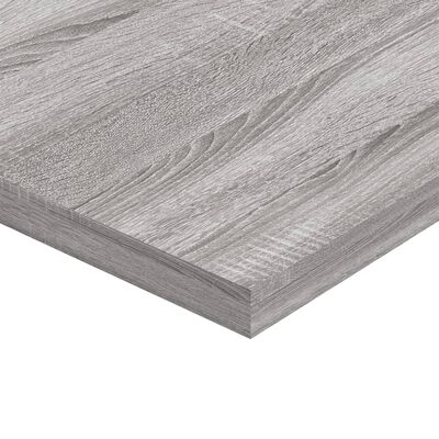 vidaXL Estantes pared 4 uds madera ingeniería gris Sonoma 100x30x1,5cm