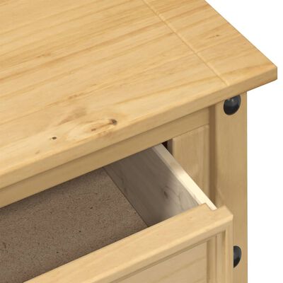 vidaXL Mesa consola Corona madera maciza de pino 115x46x73 cm