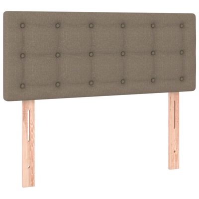 vidaXL Cabecero con LED de tela gris taupe 100x5x78/88 cm