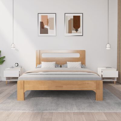 vidaXL Mesitas de noche 2 uds madera contrachapada blanco 50x46x50 cm