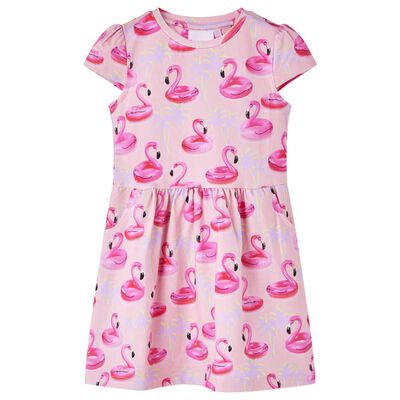 Vestido infantil rosa claro 140