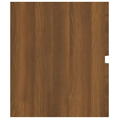 vidaXL Mueble de lavabo madera ingeniería roble marrón 100x38,5x45 cm