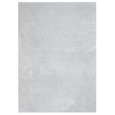 vidaXL Alfombra de pelo corto suave lavable HUARTE gris 240x340 cm