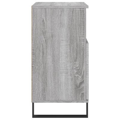 vidaXL Aparador de madera contrachapada gris Sonoma 60x35x70 cm