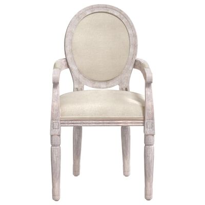 vidaXL Silla de comedor de lino 54x56x96,5 cm