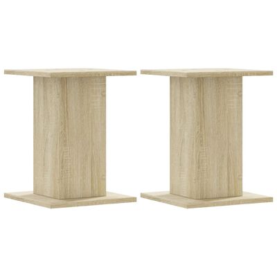 vidaXL Soportes altavoces 2 uds madera roble Sonoma 30x30x40 cm