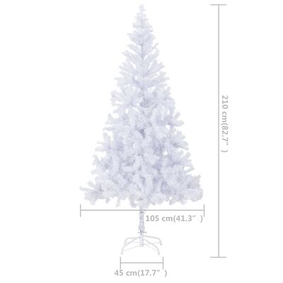 vidaXL Árbol de Navidad artificial con luces y bolas 910 ramas 210 cm