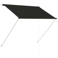 vidaXL Toldo retráctil gris antracita 100x150 cm