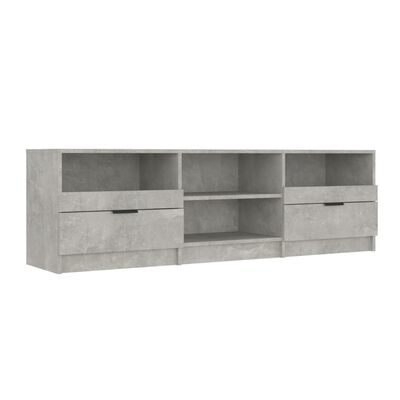 vidaXL Mueble de TV madera contrachapada gris hormigón 150x33,5x45 cm