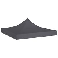 vidaXL Techo de carpa para celebraciones gris antracita 2x2 m 270 g/m²