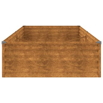 vidaXL Jardinera acero corten 195x100x36 cm