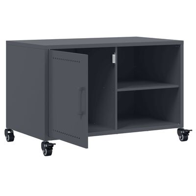 vidaXL Mueble de TV acero gris antracita 68x39x43,5 cm