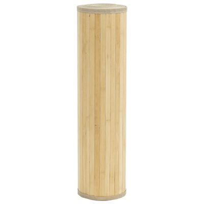 vidaXL Alfombra rectangular bambú color natural claro 60x200 cm