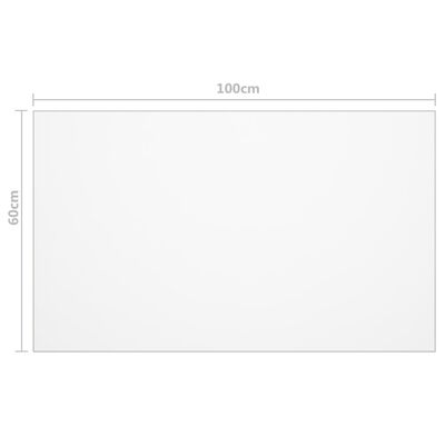 vidaXL Protector de mesa PVC mate 100x60 cm 2 mm