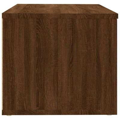 vidaXL Mueble TV madera contrachapada color marrón roble 80x34x30 cm