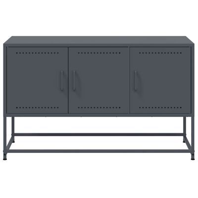 vidaXL Mueble para TV de acero gris antracita 100,5x39x60,5 cm