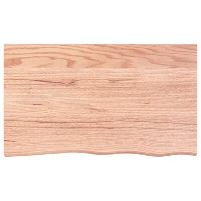 vidaXL Tablero de mesa madera roble tratada marrón claro 100x60x2 cm