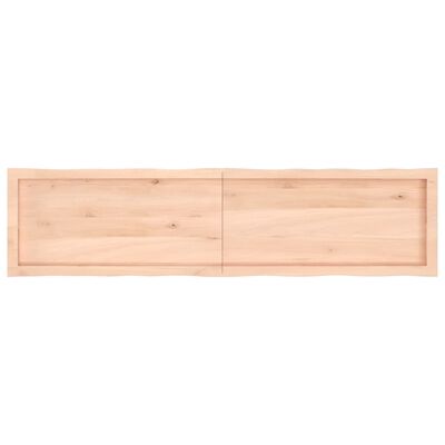 vidaXL Tablero de mesa madera maciza borde natural 160x40x(2-4) cm