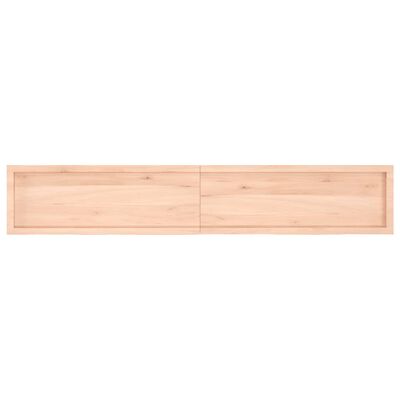 vidaXL Tablero de mesa madera maciza roble sin tratar 220x40x(2-4) cm