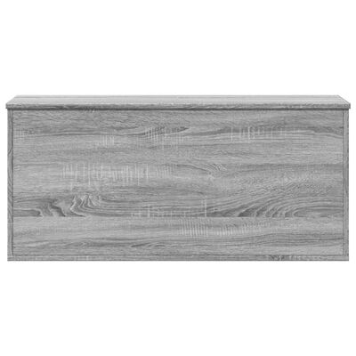 vidaXL Caja de almacenaje madera ingeniería gris Sonoma 100x42x46 cm