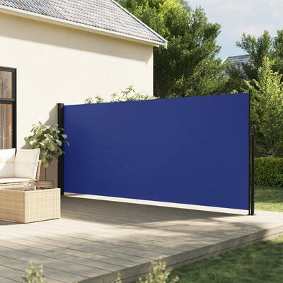 vidaXL Toldo lateral retráctil azul 160x500 cm