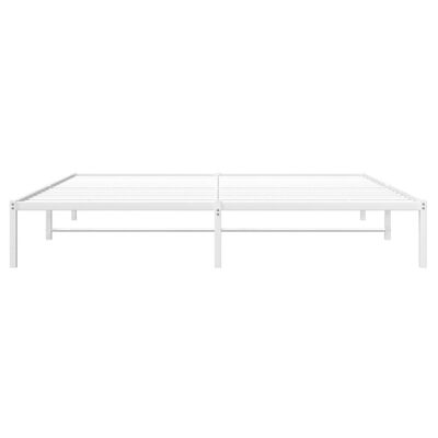 vidaXL Estructura de cama de metal blanca 200x200 cm