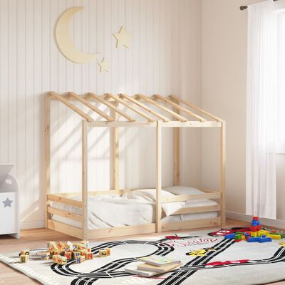 vidaXL Cama para niños madera maciza de pino 70x140 cm